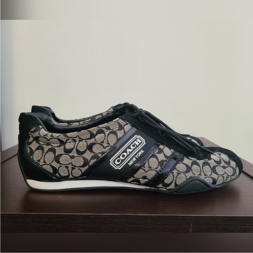 Coach Black and Tan Sneakers
